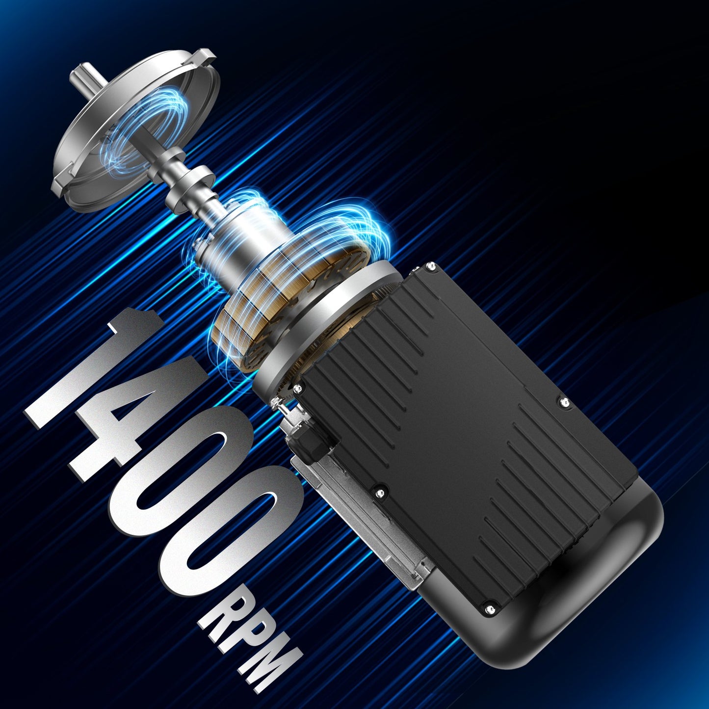 0.55KW Electric Motor 1400 rpm, AC 220~240V 4.5A, 80, B3 Frame, Air Compressor Motor Single Phase, 19mm Keyed Shaft, CW/CCW Rotation for Agricultural Machinery and General Equipment