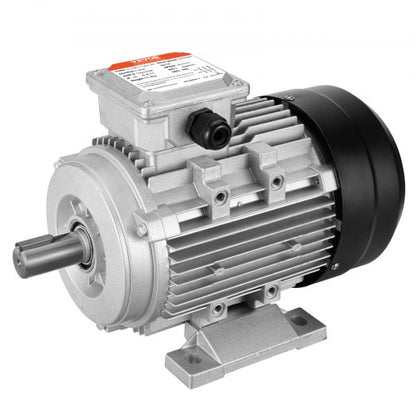1,5 kW elmotor 3000 rpm, AC 230 V/400 V 9,5 A/3,5 A, 90 l, B3-ram, luftkompressormotor 3-fas, 24 mm kilaxel, medurs/moturs rotation för jordbruksmaskiner och allmän utrustning