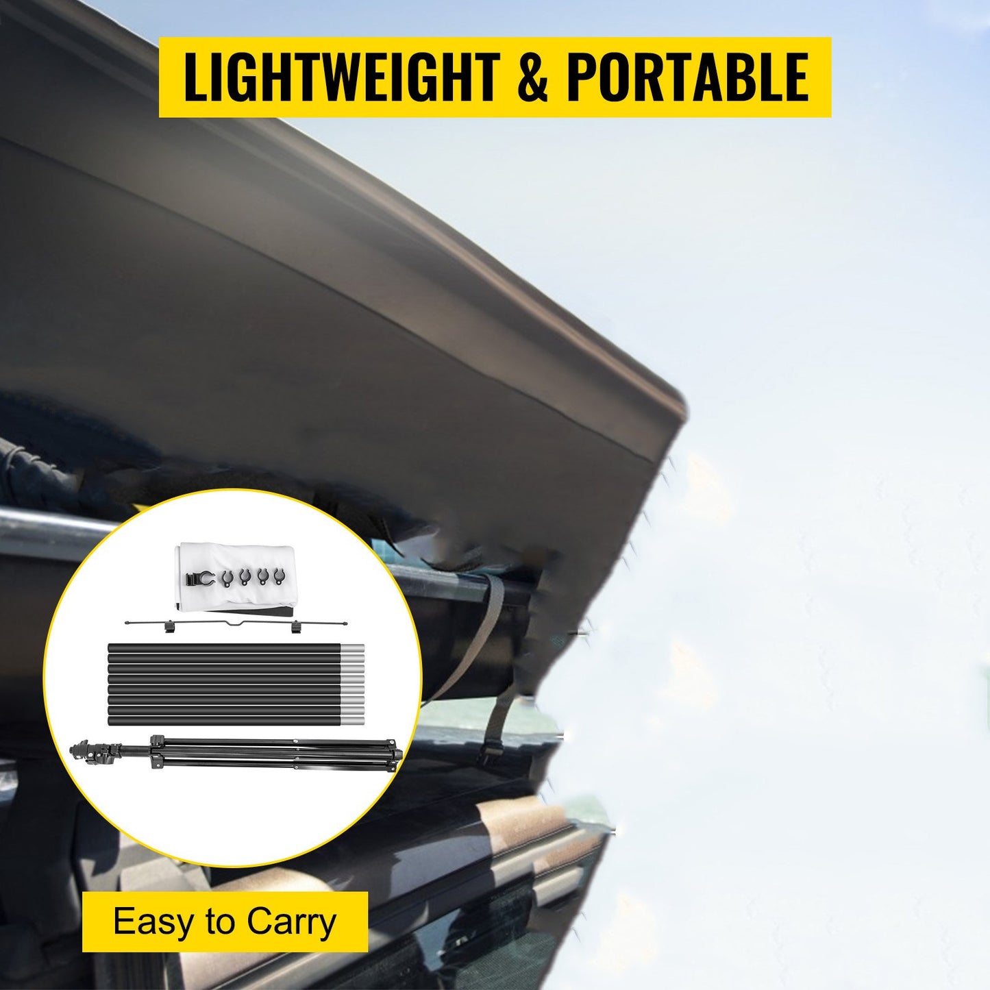 Tripod Projector Screen with Stand 110inch 16:9 4K HD Projection Screen Stand Wrinkle-Free Height Adjustable Portable Screen for Projector Indoor & Outdoor for Movie, Home Cinema, Gaming, Office