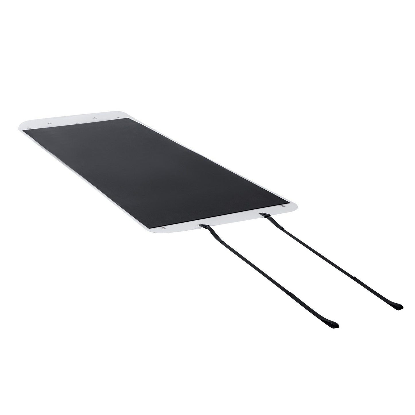 Trädgårdssläde, 280 x 101,5 cm, 725 kg kraftig utilitysläde, PE-släpvagn med rep och dragvajer, dubbel användning för vilttransport för ved-isfiske, kompatibel med ATV:er, UTV:er och traktorer