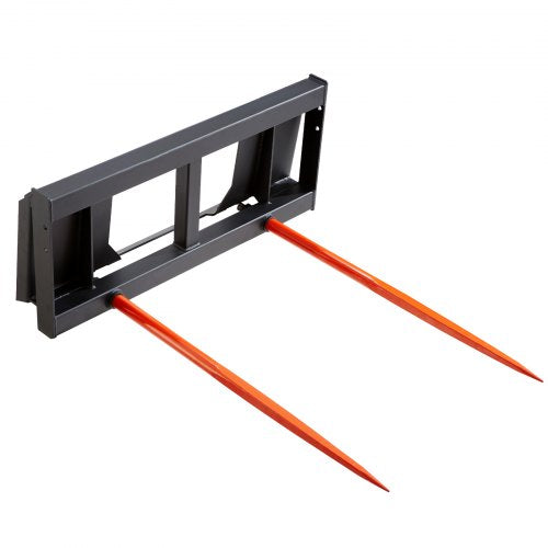 49" höspjut, balspjut 3000lbs lastkapacitet, kompaktlastare traktortillbehör 2 st spjut, snabbkoppling spikgafflar