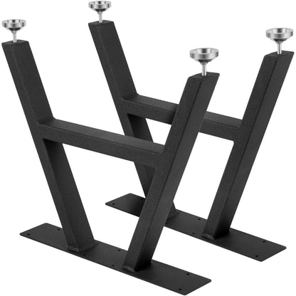 Metal Table Legs Dining Table Legs 16"x17.7" A-Shaped Desk Legs Set of 2
