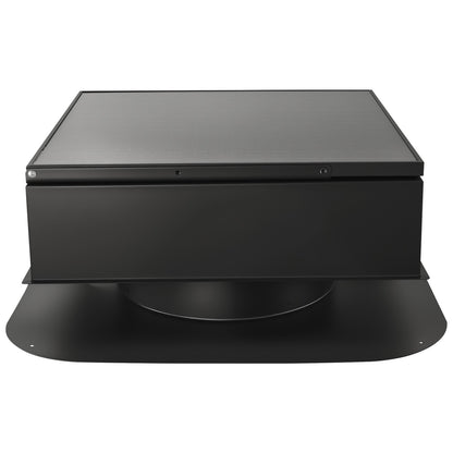 Roof Attic Exhaust Fan, 35W Smart Solar Roof Ventilation Fan Auto Temperature Control, 2400 CFM Airflow Built-in Brushless DC Motor for Cooling and Dehumidification, No Remote