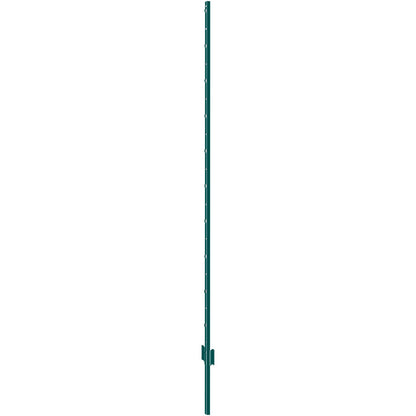 6 Feet Fence Post, 6 Pack U-Channel Heavy Duty Metal Fence Posts, Sturdy Steel Fence Stakes for Garden Yard, Lawn, Farms and Outdoor Wire Fencing, Green