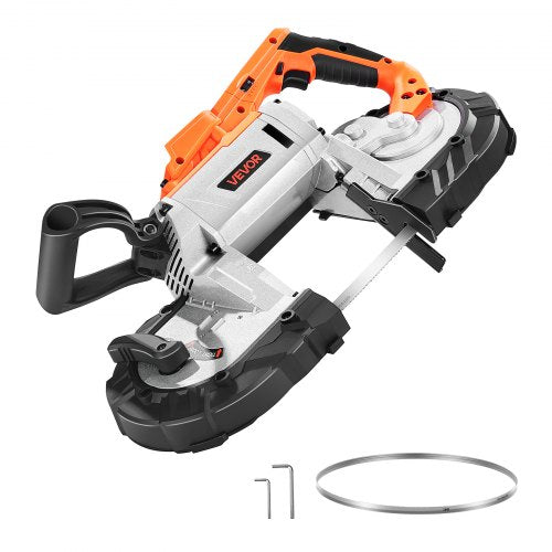 Portable Band Saw, 127 mm x 115 mm Cutting Depth, 360W Bandsaw with Brushless Motor, Cordless and Compact Portaband, Hang Hooks, 0-120 m/min Variable Speed for Cutting Metal, Wood (Bare Tool Only)