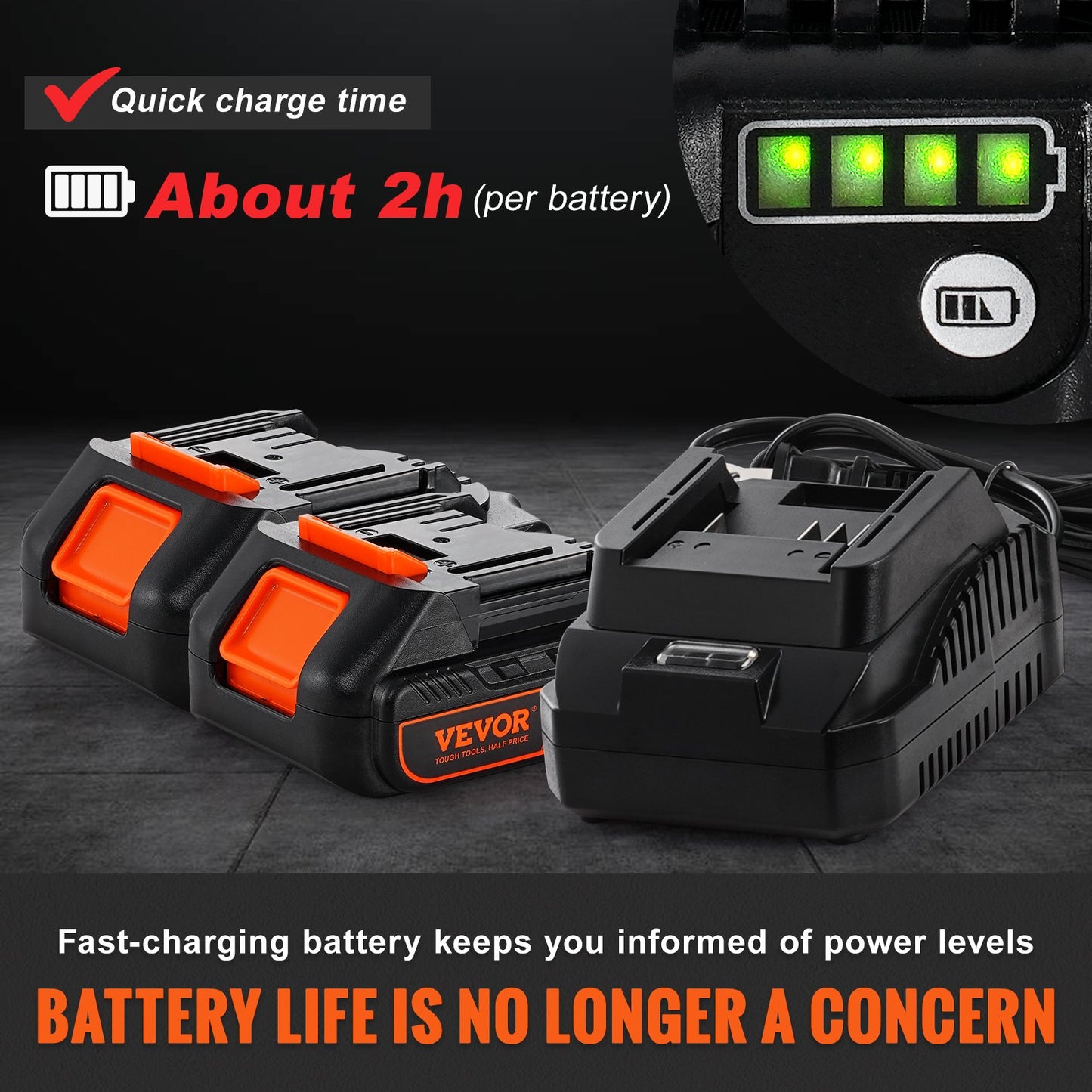 Cordless Grease Gun, 20-Volt, 10,000 PSI, 39" Long Hose, Electric Grease Gun Kit Professional High Pressure Battery Powered Grease Gun with Carrying Case, Battery and Charger Included, Black