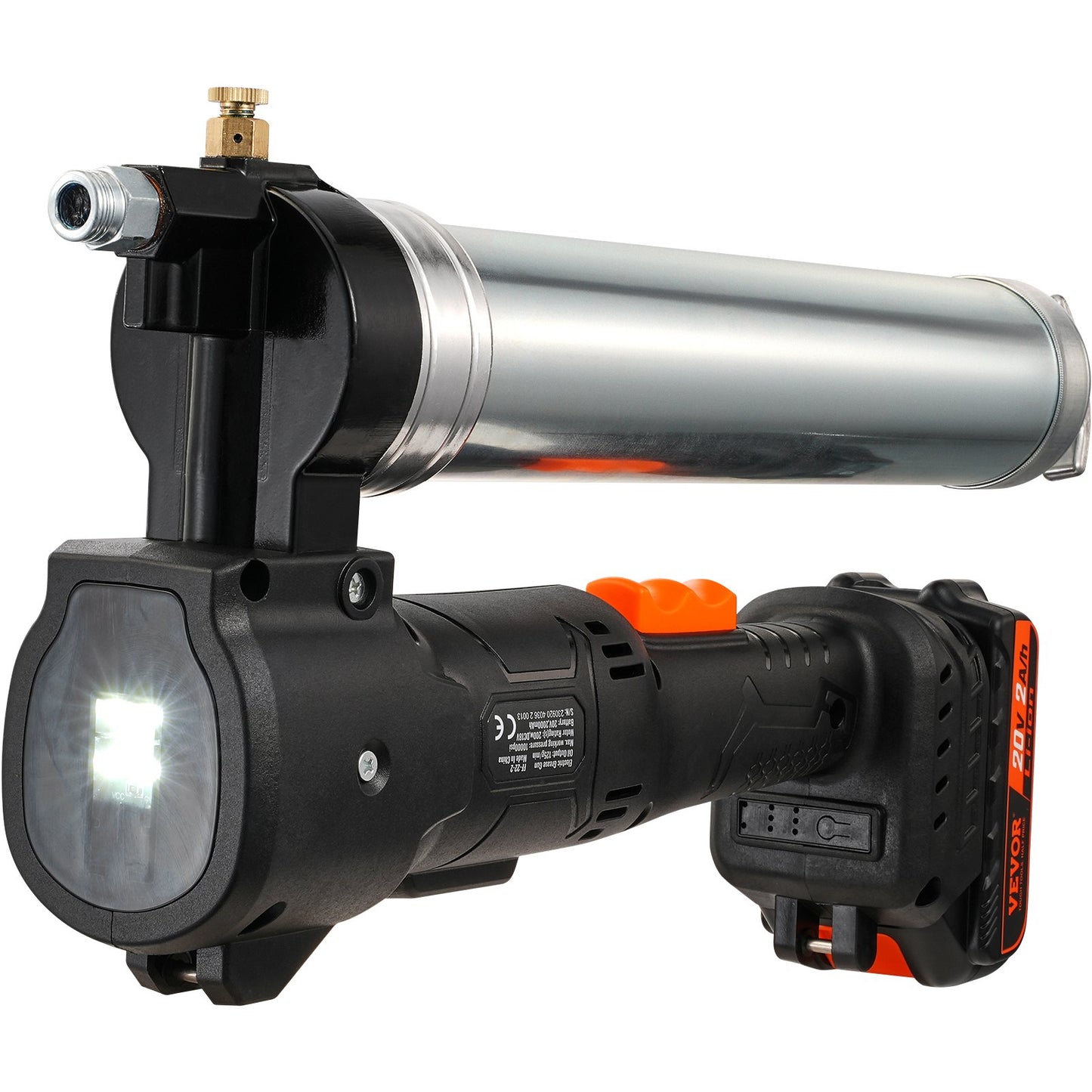 Cordless Grease Gun, 20-Volt, 10,000 PSI, 39" Long Hose, Electric Grease Gun Kit Professional High Pressure Battery Powered Grease Gun with Carrying Case, Battery and Charger Included, Black