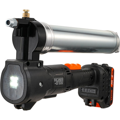 Cordless Grease Gun, 20-Volt, 10,000 PSI, 39" Long Hose, Electric Grease Gun Kit Professional High Pressure Battery Powered Grease Gun with Carrying Case, Battery and Charger Included, Black