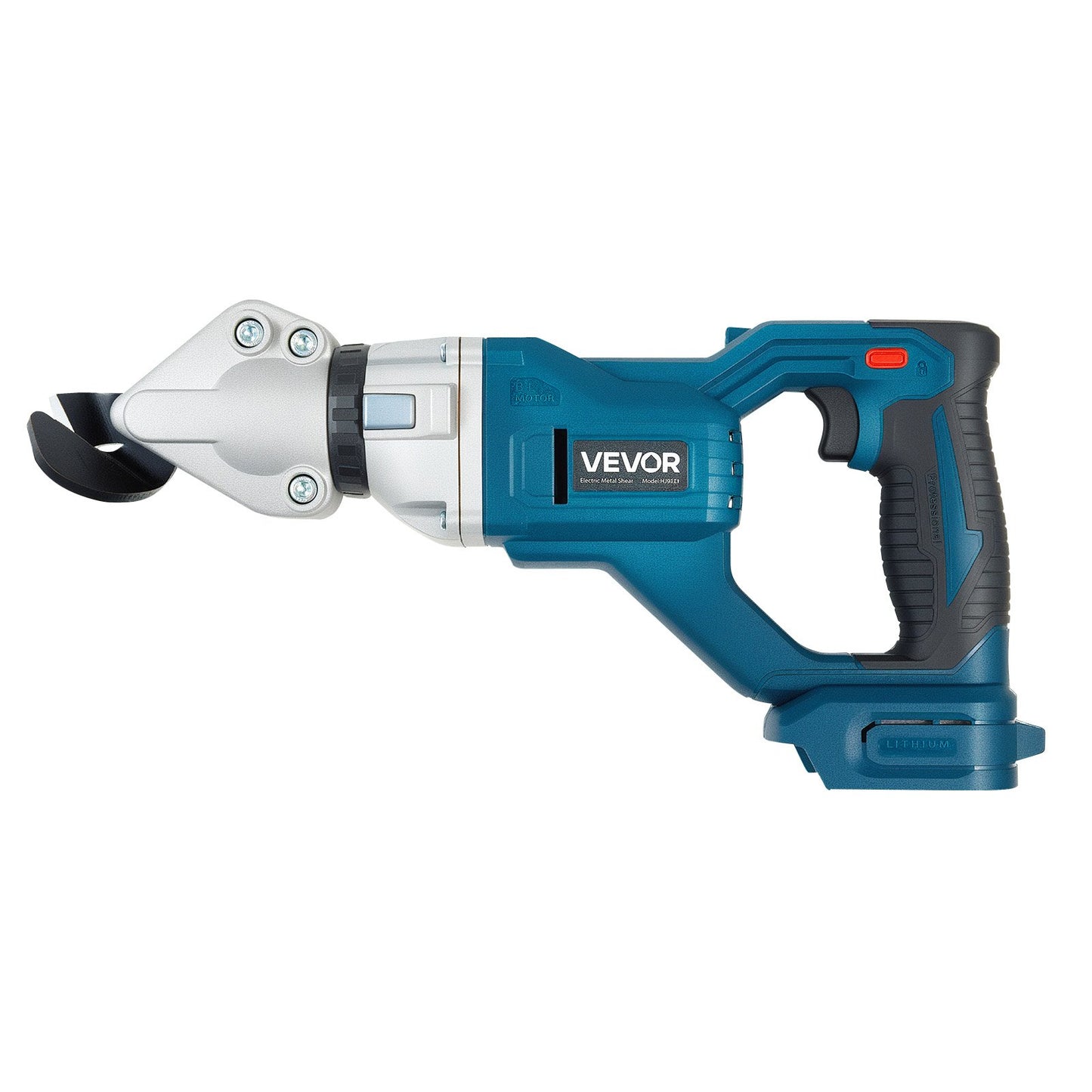 Metal Shear, Sheet Metal Cutter Cordless with 360-Degree Pivoting Head, Double Blades, 25000 RPM Speed, Cuts 1.22 mm Galvanized Steel, 1 mm Stainless Steel, Aluminum Plate, Plastic, Cardboard