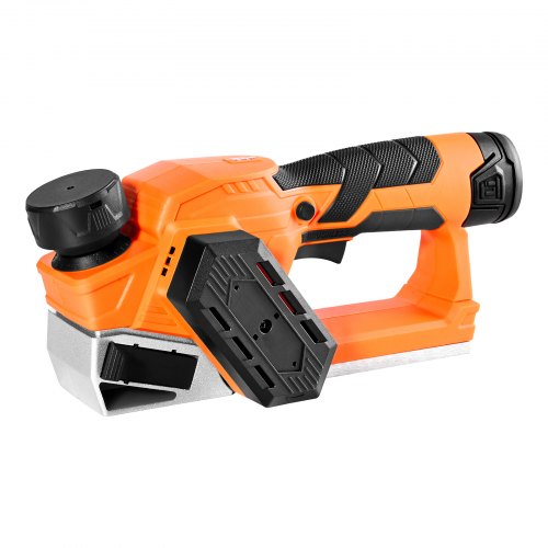 Cordless Handheld Planer, 56 mm Cut Width, 14500 RPM Electric Hand Wood Planer with 2 Ah 12V Lithium Battery, Brushless Motor, Adjustable Cut Depth, 2 Blades, for Woodworking Wood Chamfer DIY