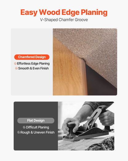 Cordless Handheld Planer, 56 mm Cut Width, 14500 RPM Electric Hand Wood Planer with 2 Ah 12V Lithium Battery, Brushless Motor, Adjustable Cut Depth, 2 Blades, for Woodworking Wood Chamfer DIY