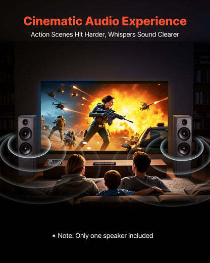 Passiv golvhögtalare, 2-vägs, golvstående tornhögtalare med 25,4 mm diskant, dubbla 203,2 mm bashögtalare, 600 W topp, frekvensgång 50 Hz–20 kHz, hållbart MDF-hölje, för hemmaljud, enkel