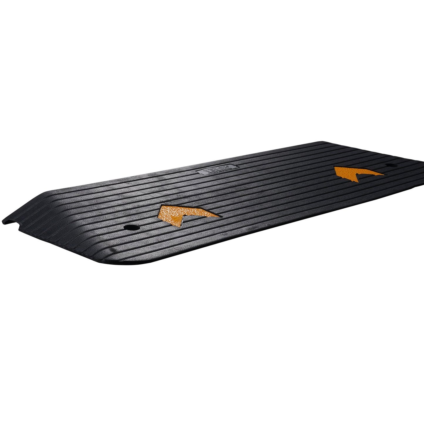 Upgraded Rubber Threshold Ramp, 3.8 cm Rise Wheelchair Ramp Doorway, Natural Curb Ramp Rated 15000 kg Load Capacity, Non-Slip Textured Surface Rubber Curb Ramp for Wheelchair and Scooter