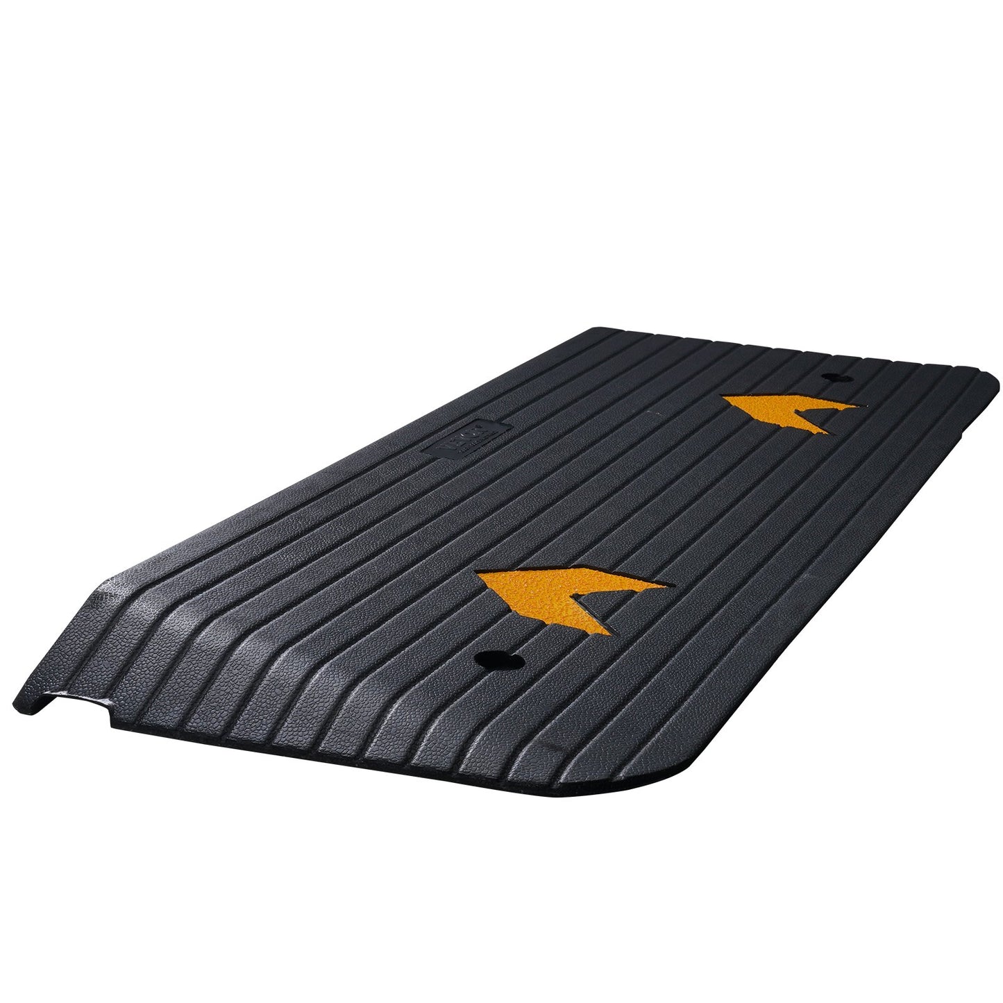 Upgraded Rubber Threshold Ramp, 3.8 cm Rise Wheelchair Ramp Doorway, Natural Curb Ramp Rated 15000 kg Load Capacity, Non-Slip Textured Surface Rubber Curb Ramp for Wheelchair and Scooter