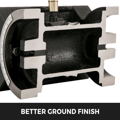 Tilting Milling Table 25.4x17.8 cm(10x7inch) Tilting Angle Milling Machine 0-80°Adjustable Swivel Angle Plate with 3 T-slots and an Adjustable Crank Handle Heavy Duty Tilting Milling Machine for Grinding