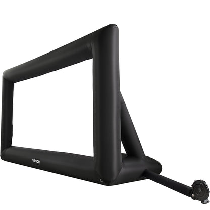 16 ft Inflatable Movie Screen, 600D Washable Inflatable Projection Screen with Portable Storage Bag, Easy Set Up 16:9 Movie Projector for Outdoor Backyard, Home Theater, Theme Party, Pool Fun