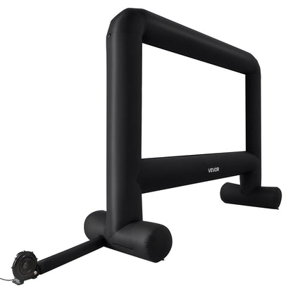 16 ft Inflatable Movie Screen, 600D Washable Inflatable Projector Screen with Portable Storage Bag, 16:9 Easy Set Up Movie Projection for Outdoor Backyard, Home Theater, Theme Party, Pool Fun