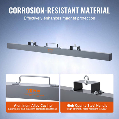 84in Hanging Magnet Magnetic Sweeper Tool 120lbs Lifting Magnet for Forklift