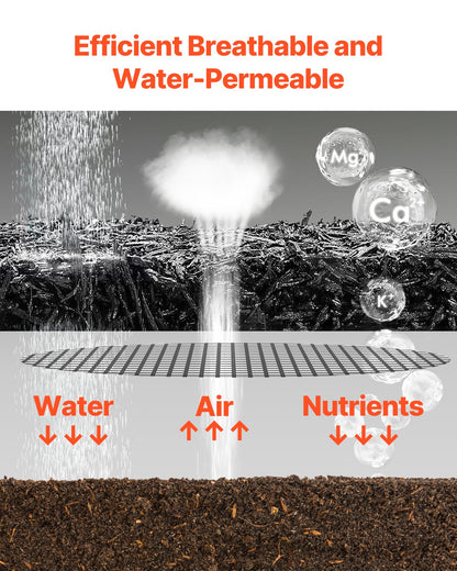 Rubber Mulch for Landscaping, Recycled Rubber Mulch Mat 120 x 4.5 in, Permanent Rubber Pathway, Natural-Looking Black Mulch Garden Edging Border for Plants, Vegetables & Flower Garden Barrier