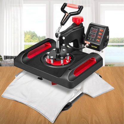 Heat Press Machine Sublimation Machine 15 x 12 Inch/38.1 x 30.5 cm 11 In 1 Kit Heat Press