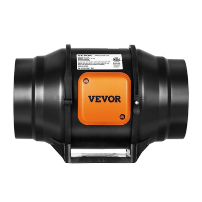 Inline Duct Fan, 152.4mm 323.7 CFM with Variable Speed Controller, Quiet AC-motor Ventilation Exhaust Fan for Cooling Booster, Grow Tents, Hydroponics