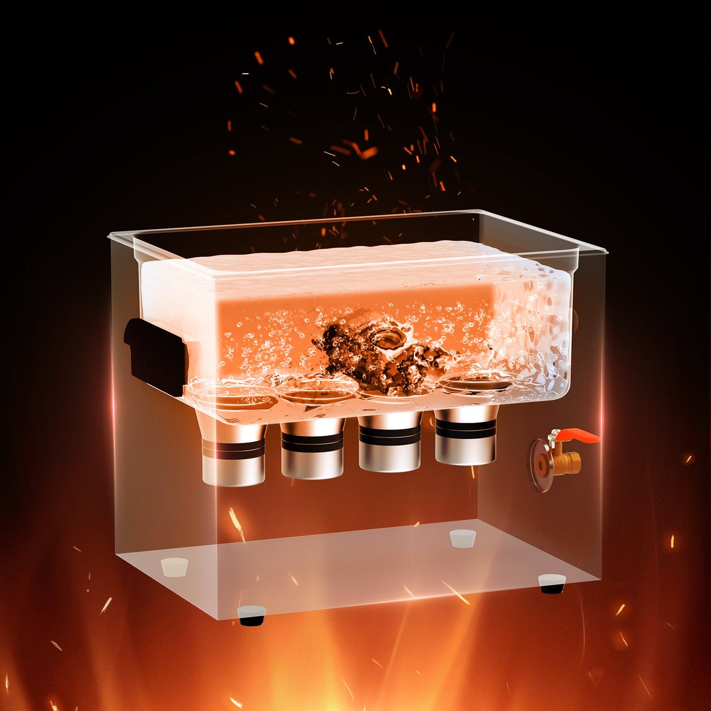 10L Ultrasonic Cleaner with Heater Timer & Basket, Professional Digital Sonic Cavitation Machine, 240W Cleaning Machine for Lab Tools, Metal Parts, Carburetor, Brass, Auto Parts, Engine Parts