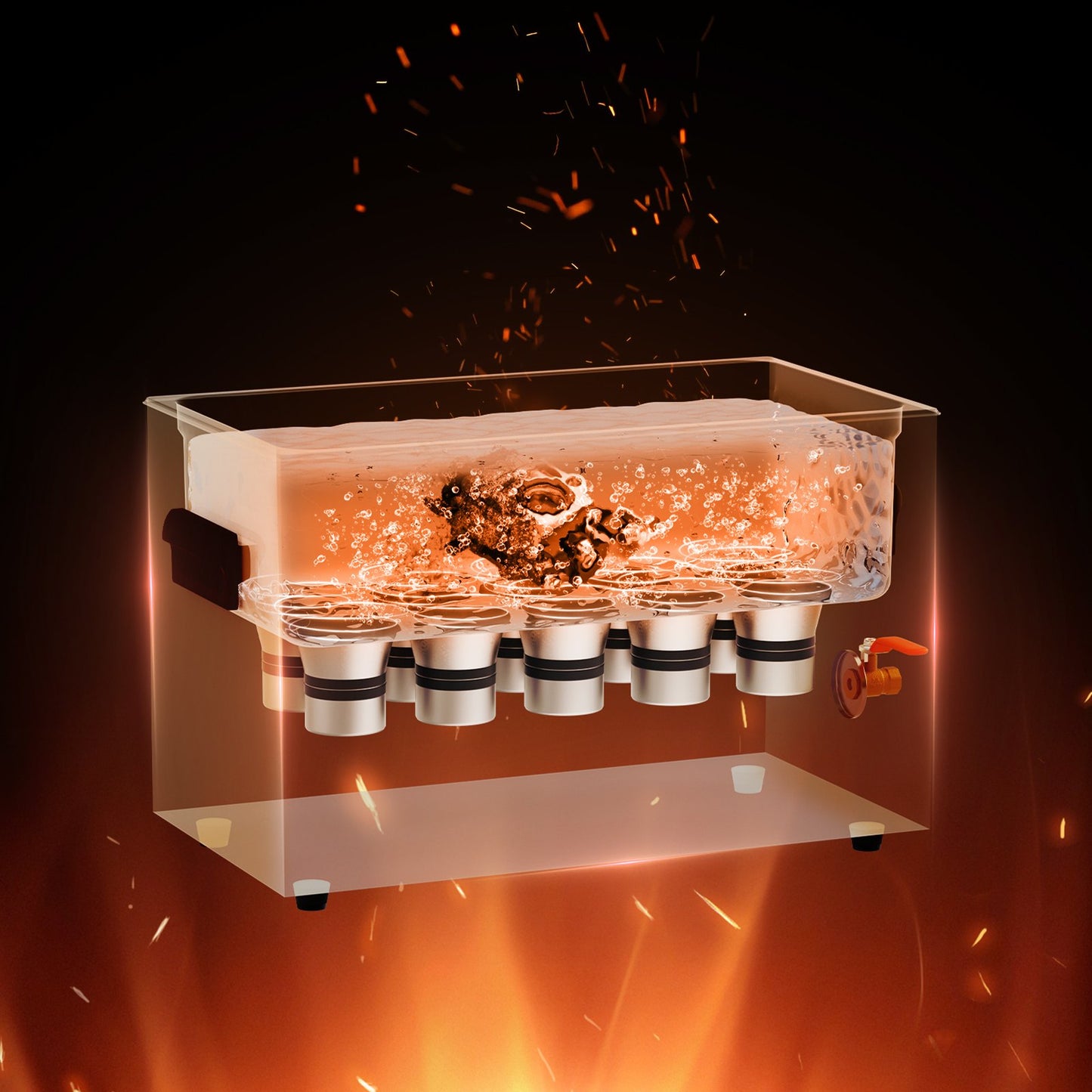 30L Ultrasonic Cleaner with Heater Timer & Basket, Professional Digital Sonic Cavitation Machine, 360W Cleaning Machine for Lab Tools, Metal Parts, Carburetor, Brass, Auto Parts, Engine Parts