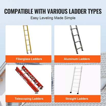 Ladder Levler 172.4 kg Load PP Leveling Tool with Storage for Uneven Ground