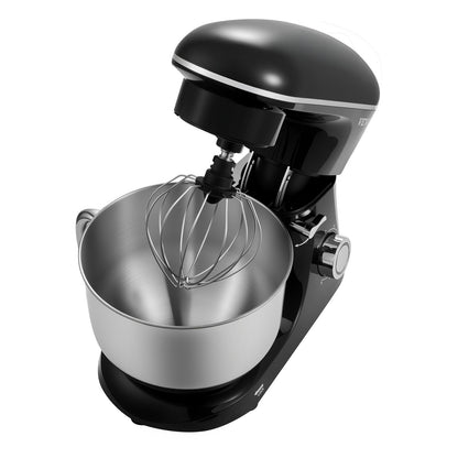 Stand Mixer, 6 QT Dough Mixer, 1400W 6 + P Speeds Tilt-head Food Mixer with Stainless Steel Bowl, Dough Hook, Wire Whip, Flat Beater, Scraper,Household Stand Mixer for Baking, Mixing, Black