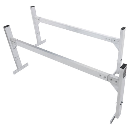 Takräcke för skåpbil, 2 takräcken i aluminiumlegering, 181 kg kapacitet för takrännor, justerbar längd 1300-2060 mm, stegräcke för skåpbil, last, släpvagn