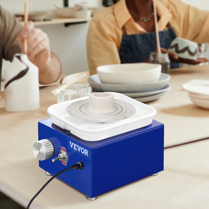 Mini-keramisk rotor för skulptering, förkläde, två skivspelare, 30W