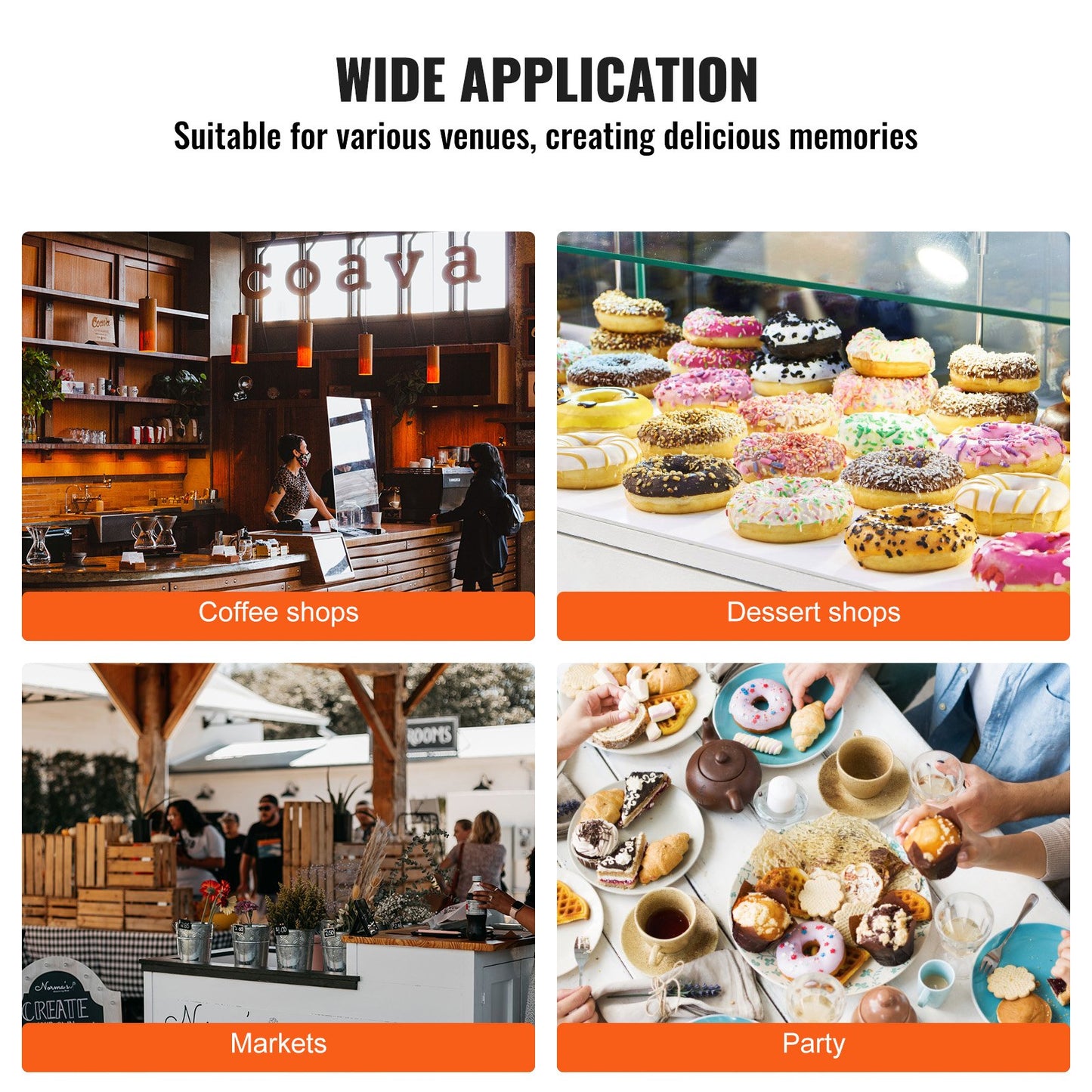 Elektrisk munkmaskin, 2000W kommersiell munkmaskin med non-stick yta, 9 håls dubbelsidig uppvärmningsvåffelmaskin gör 9 munkar, temperatur 50-300 ℃, för restaurang och hemmabruk