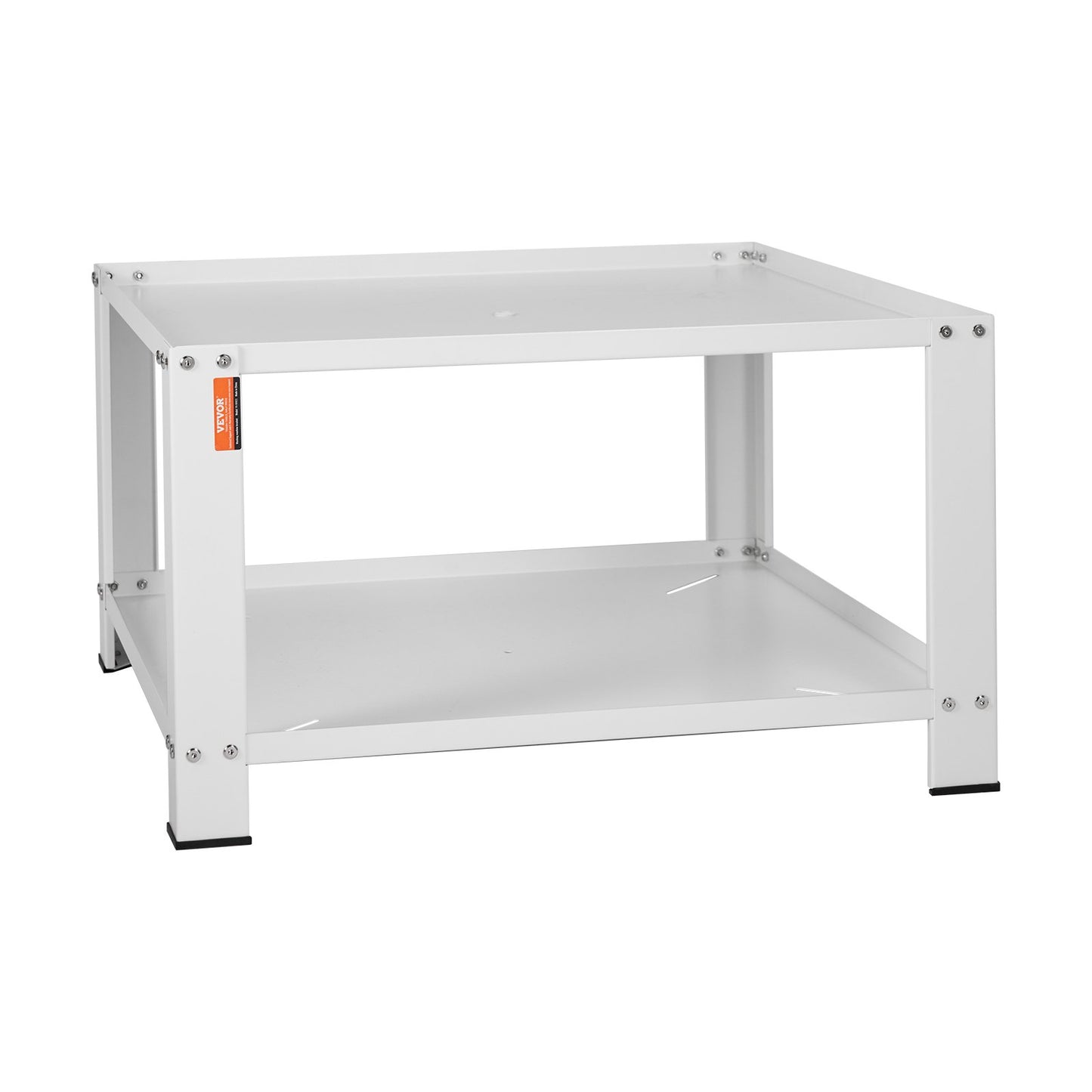 Tvättstativ med förvaringshylla, 711Lx711Bx406H mm, tvättmaskin- och torktumlare-basplattform, universalpassning, 299 kg kapacitet, kraftigt stålbas för tvättmaskin