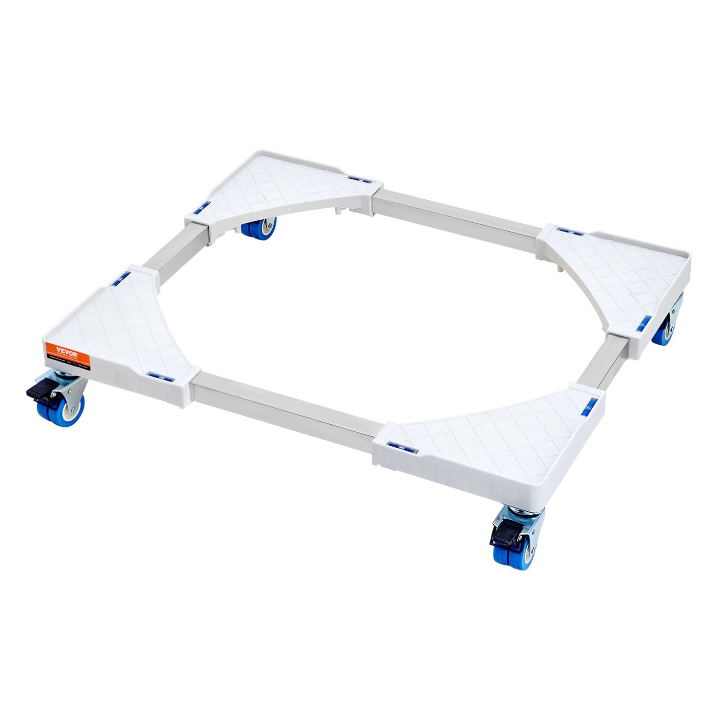 Minikylskåpsställ Universal Tvättstativ, Justerbart kylskåpsstativ med släta hjul, Tvättmaskinspiedestal Multifunktionell bas för tvättmaskin och torktumlare, 381-615 mm Bredd Utbyggbar