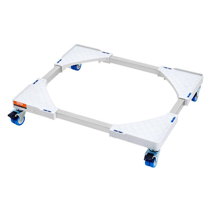 Minikylskåpsställ Universal Tvättstativ, Justerbart kylskåpsstativ med släta hjul, Tvättmaskinspiedestal Multifunktionell bas för tvättmaskin och torktumlare, 381-615 mm Bredd Utbyggbar