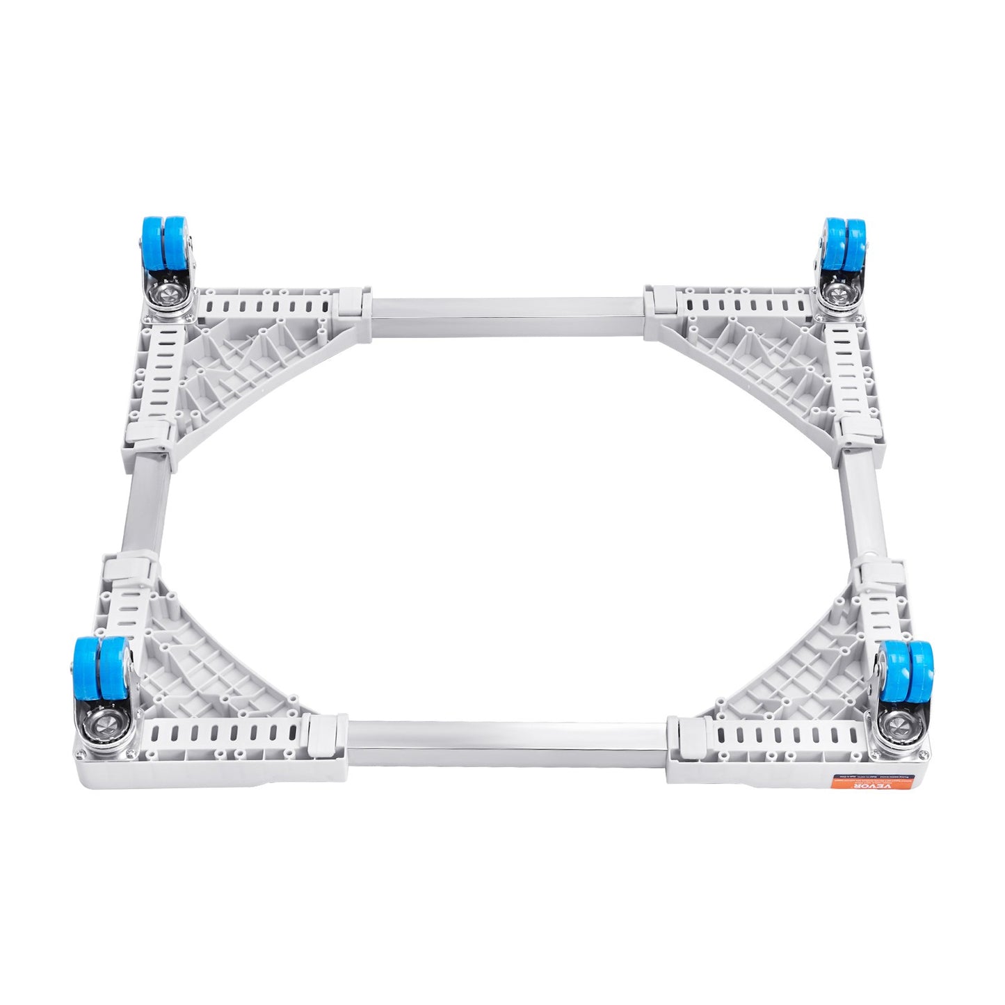 Minikylskåpsställ Universal Tvättstativ, Justerbart kylskåpsstativ med släta hjul, Tvättmaskinspiedestal Multifunktionell bas för tvättmaskin och torktumlare, 381-615 mm Bredd Utbyggbar