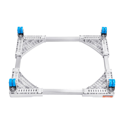 Minikylskåpsställ Universal Tvättstativ, Justerbart kylskåpsstativ med släta hjul, Tvättmaskinspiedestal Multifunktionell bas för tvättmaskin och torktumlare, 381-615 mm Bredd Utbyggbar