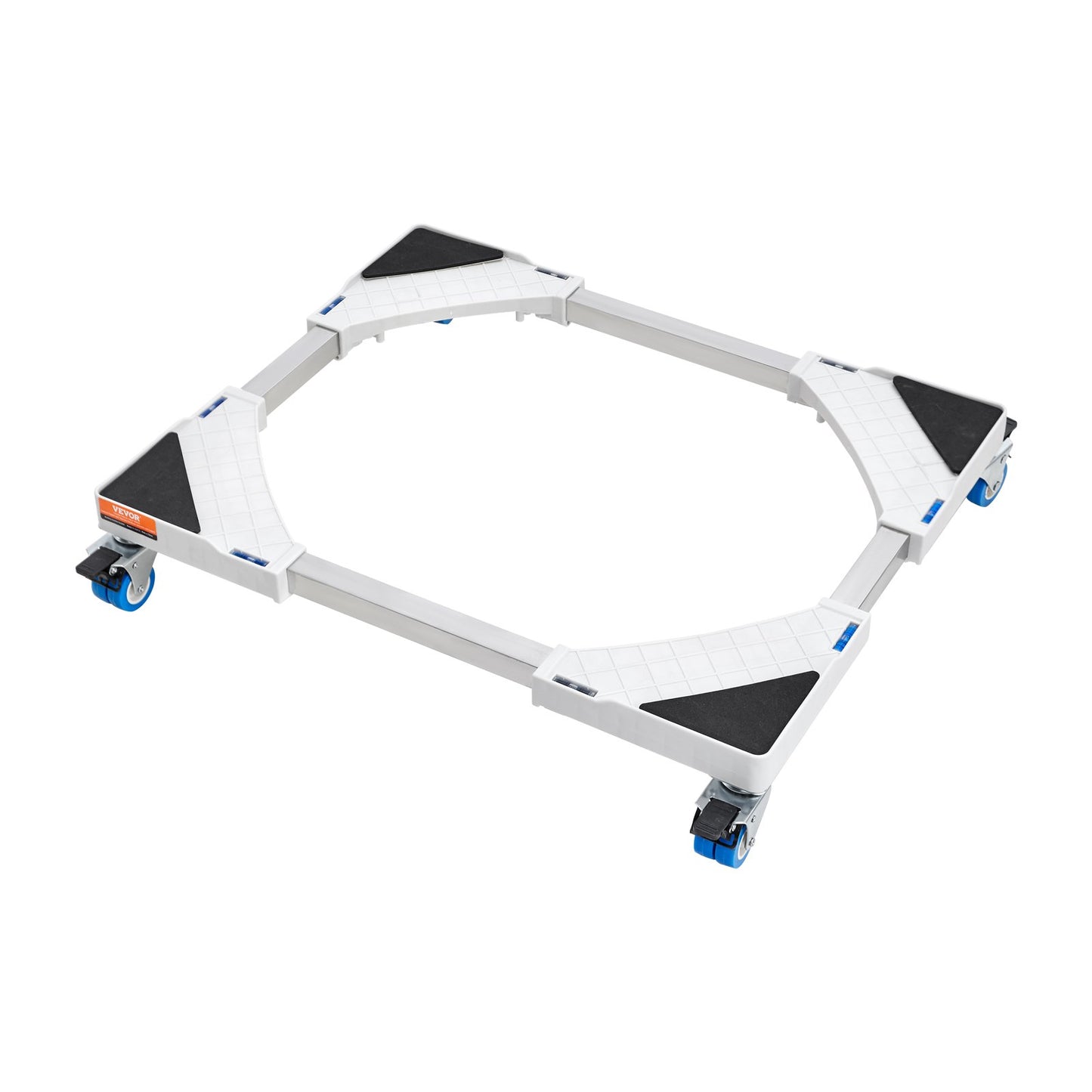 Minikylskåpsställ Universal Tvättstativ, Justerbart kylskåpsstativ med släta hjul, Tvättmaskinspiedestal Multifunktionell bas för tvättmaskin och torktumlare, 381-615 mm Bredd Utbyggbar