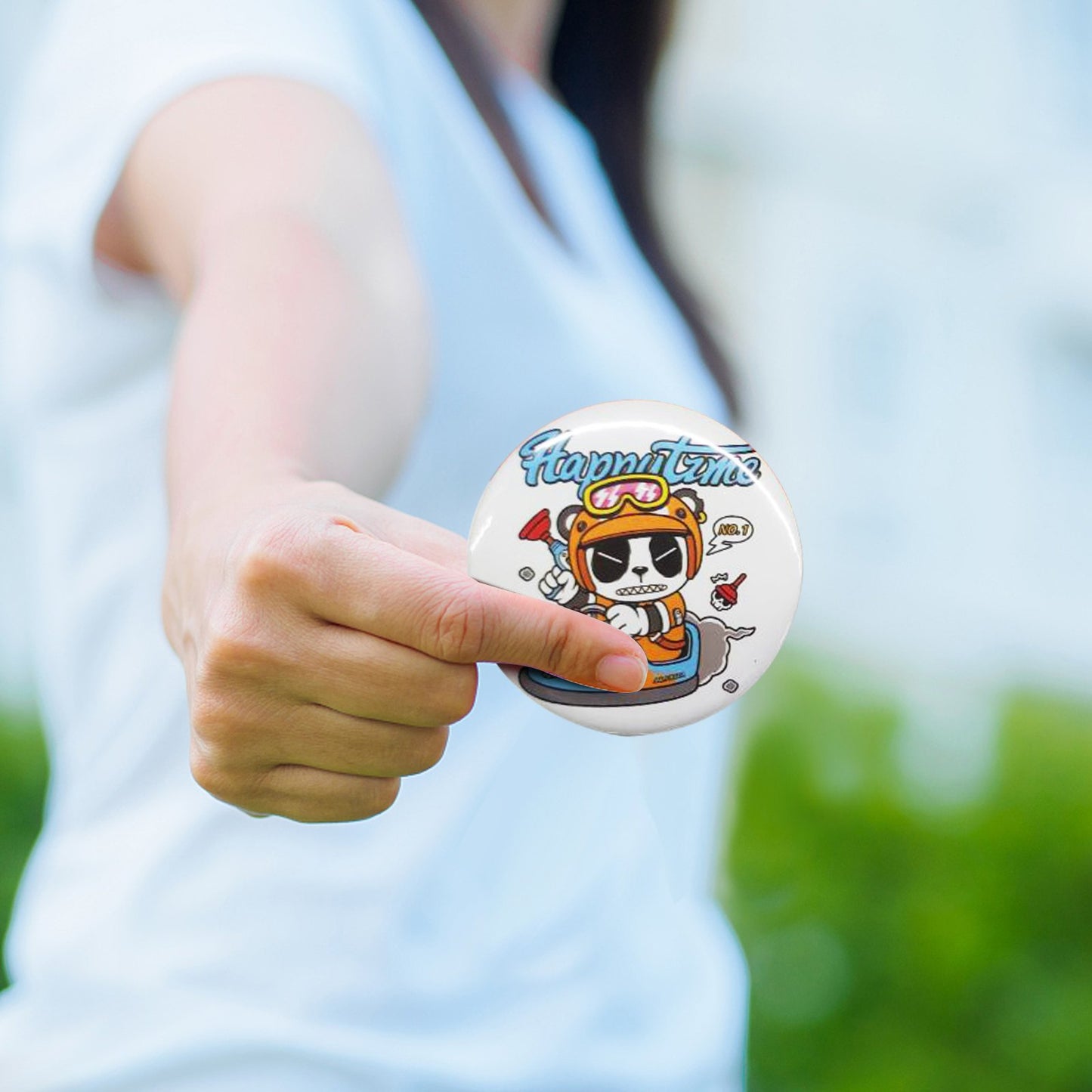 200 set 3 tum 75 mm bakre knappdelar, gör-det-själv runda knappdelar till märken, setet innehåller metalltopp, plast-/metallknapp, genomskinlig film och blankt papper för presenter, maskin ingår ej