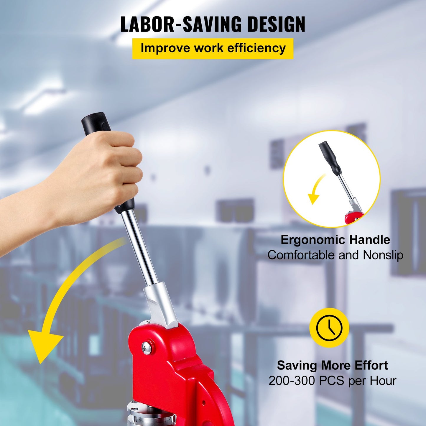 44 mm knapptillverkare 1,73 knapp- och namnskyltsmaskin Knapptillverkare Press Stanspress med 1000 knappar (1000 st)