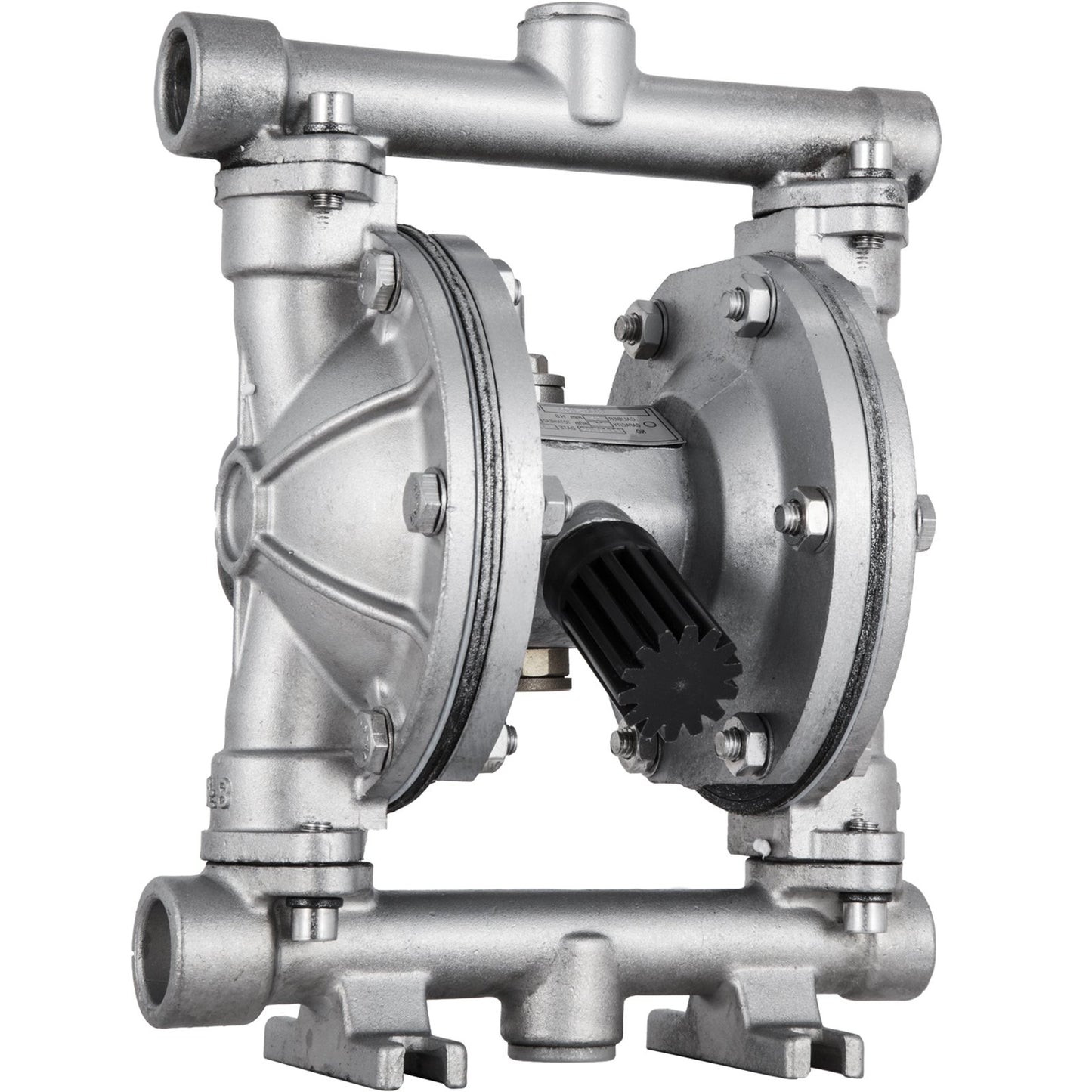 Air-Operated Double Diaphragm Pump, Inlet & Outlet, Stainless Steel Body, 11.36 L/min, PTFE Diaphragm Pneumatic Transfer Pump for Petroleum, Diesel, Oil & Low Viscosity Fluids