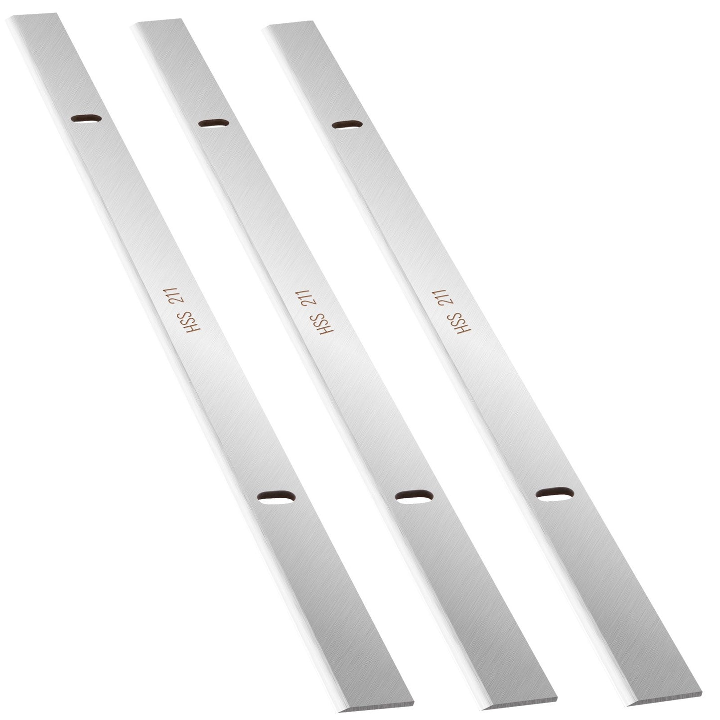 Planer Blades Knives, 13-inch Thickness Planer Knives, 2 mm Thickened High Speed Steel Replacement HRC55-60 Hardness, Convenient Mounting Holes for Carpentry, Home DIY, Industries, Set of 3