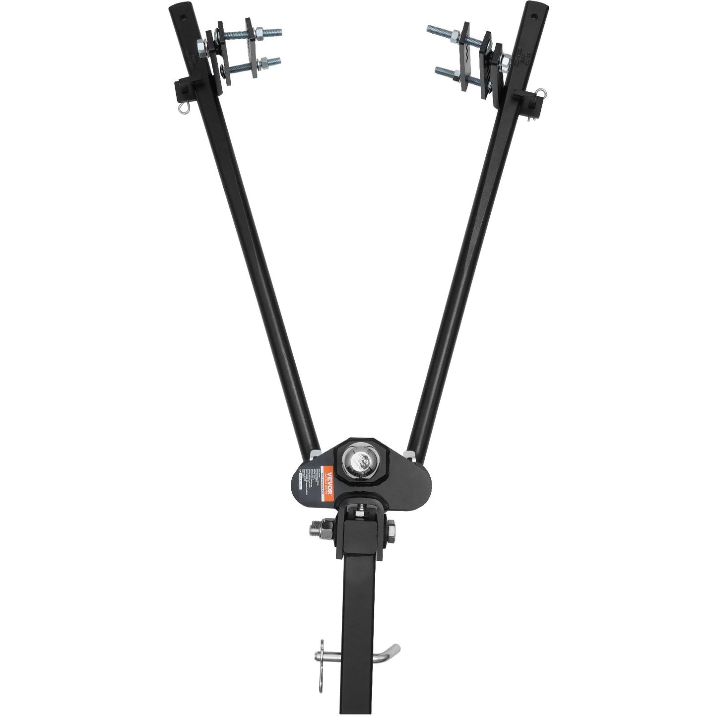 Viktfördelningsdrag, 1 000 lbs viktfördelande dragkroksats med krängningskontroll för släpvagn, 2-tums massivt stålskaft, 2-5/16 tum legerat stålkula, pulverlackerad lastutjämnande dragkrok, svart