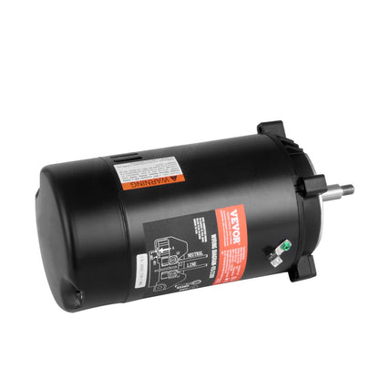0.75 HP Pool Pump Motor, 56J Frame, 115V(8 Amps)/230V(4 Amps) 3450 RPM, 60Hz, 1.5 Service Factor, 80μF/250V Capacitor, CCW Rotation Round Flange Replacement Motor