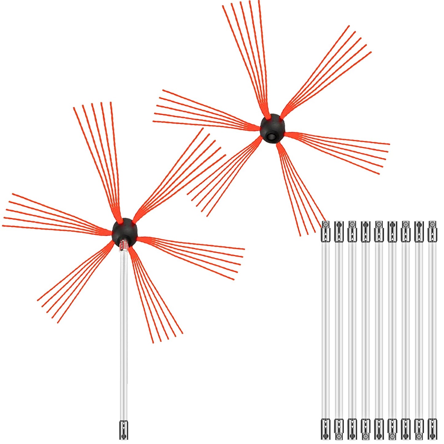 Chimney Sweep Kit Chimney Cleaning Kit 1005.8 cm Sooteater Chimney Cleaning Kit