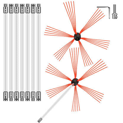 Chimney Sweep Kit Chimney Cleaning Kit 792.5 cm Sooteater Chimney Cleaning Kit