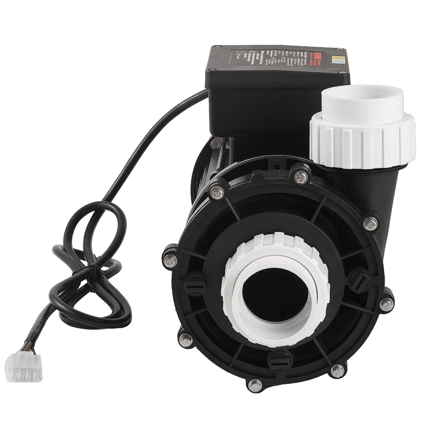 2 Speed SPA Pump, 56-Frame, Dual-Speed Hot Tub SPA Pump, 1600W / 39 m³/h / 15 m High Speed or 400W / 19 m³/h / 3.9 m Low Speed, 2" Port 90° Rotational Interface for Hot Tub, TÜV Certification