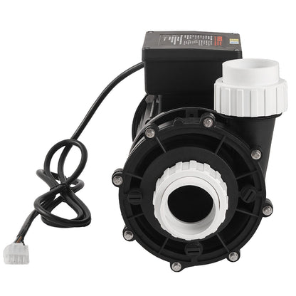 2 Speed SPA Pump, 56-Frame, Dual-Speed Hot Tub SPA Pump, 1600W / 39 m³/h / 15 m High Speed or 400W / 19 m³/h / 3.9 m Low Speed, 2" Port 90° Rotational Interface for Hot Tub, TÜV Certification