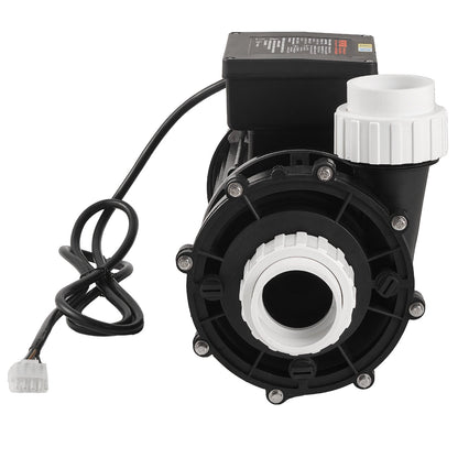 2 Speed SPA Pump, 56-Frame, Dual-Speed Hot Tub SPA Pump, 1900W / 43 m³/h / 18 m High Speed or 450W / 21.5 m³/h / 4.4 m Low Speed, 2" Port 90° Rotational Interface for Hot Tub, TÜV Certification