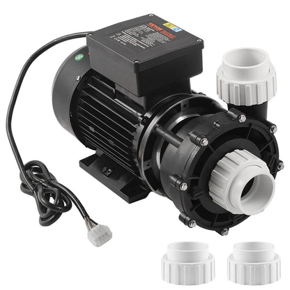2 Speed SPA Pump, 56-Frame, Dual-Speed Hot Tub SPA Pump, 1900W / 43 m³/h / 18 m High Speed or 450W / 21.5 m³/h / 4.4 m Low Speed, 2" Port 90° Rotational Interface for Hot Tub, TÜV Certification